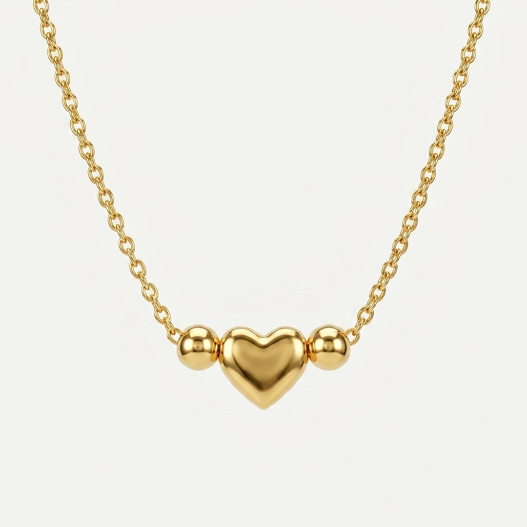 Beaded Heart Link
