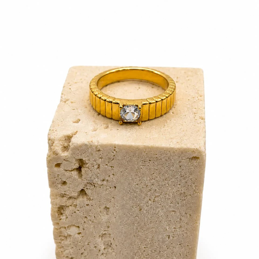 Single Zircone Ring