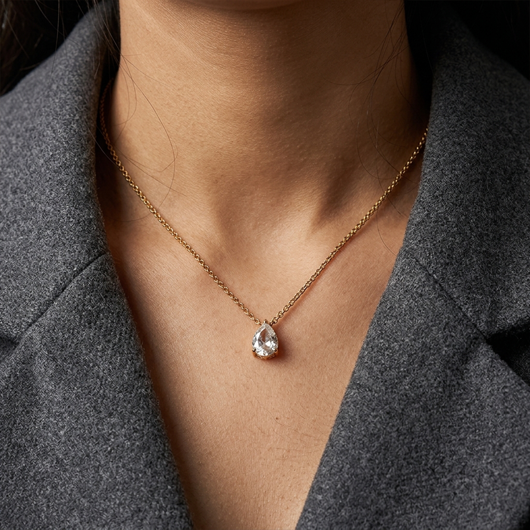 Triangle Zircone Necklace