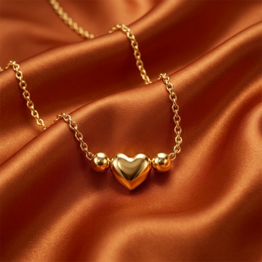 Beaded Heart Link