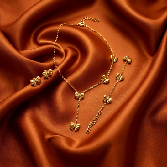 Bowknot Necklace Set