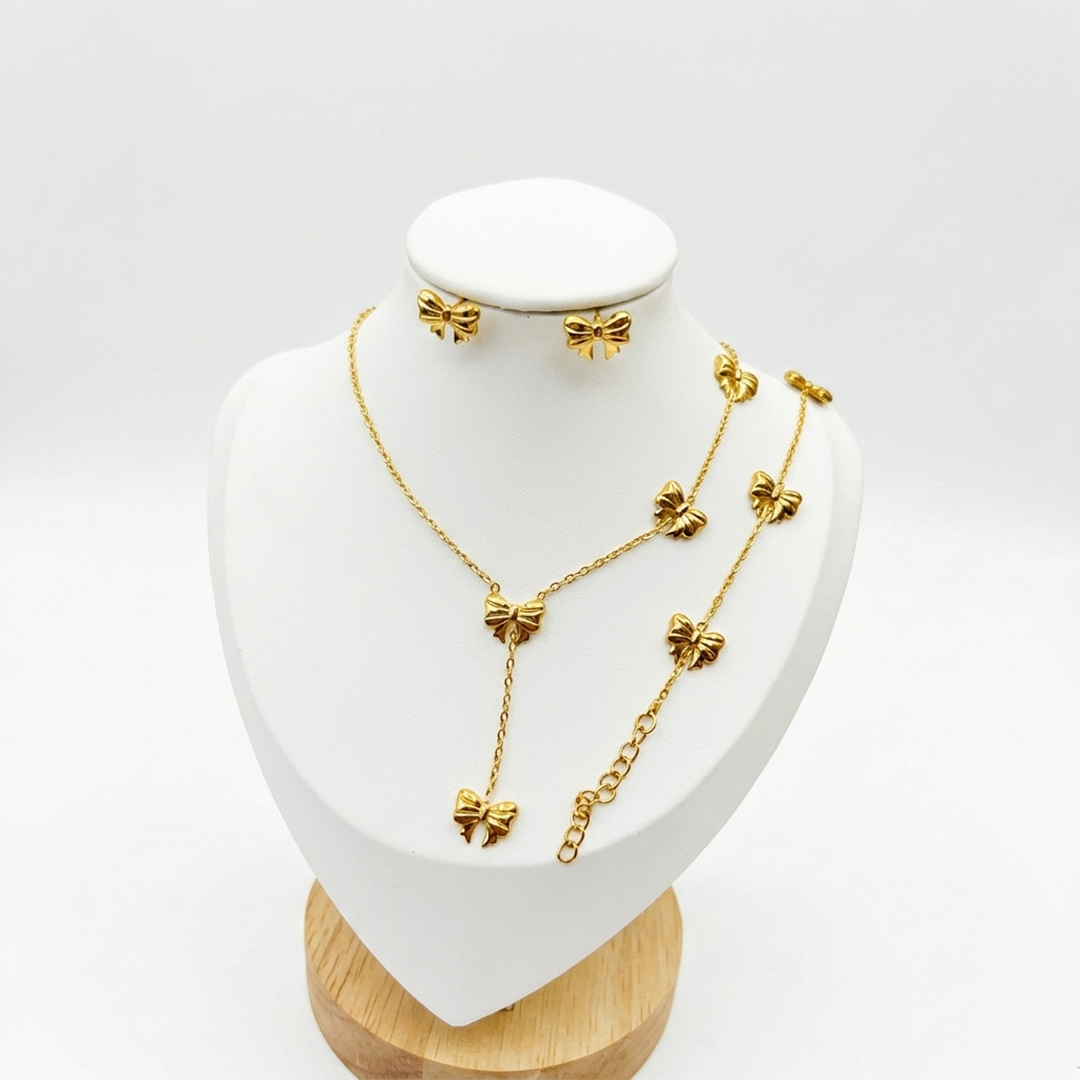 Bowknot Necklace Set