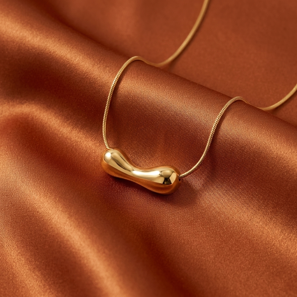 Gold Bean Pendant