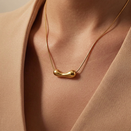 Gold Bean Pendant