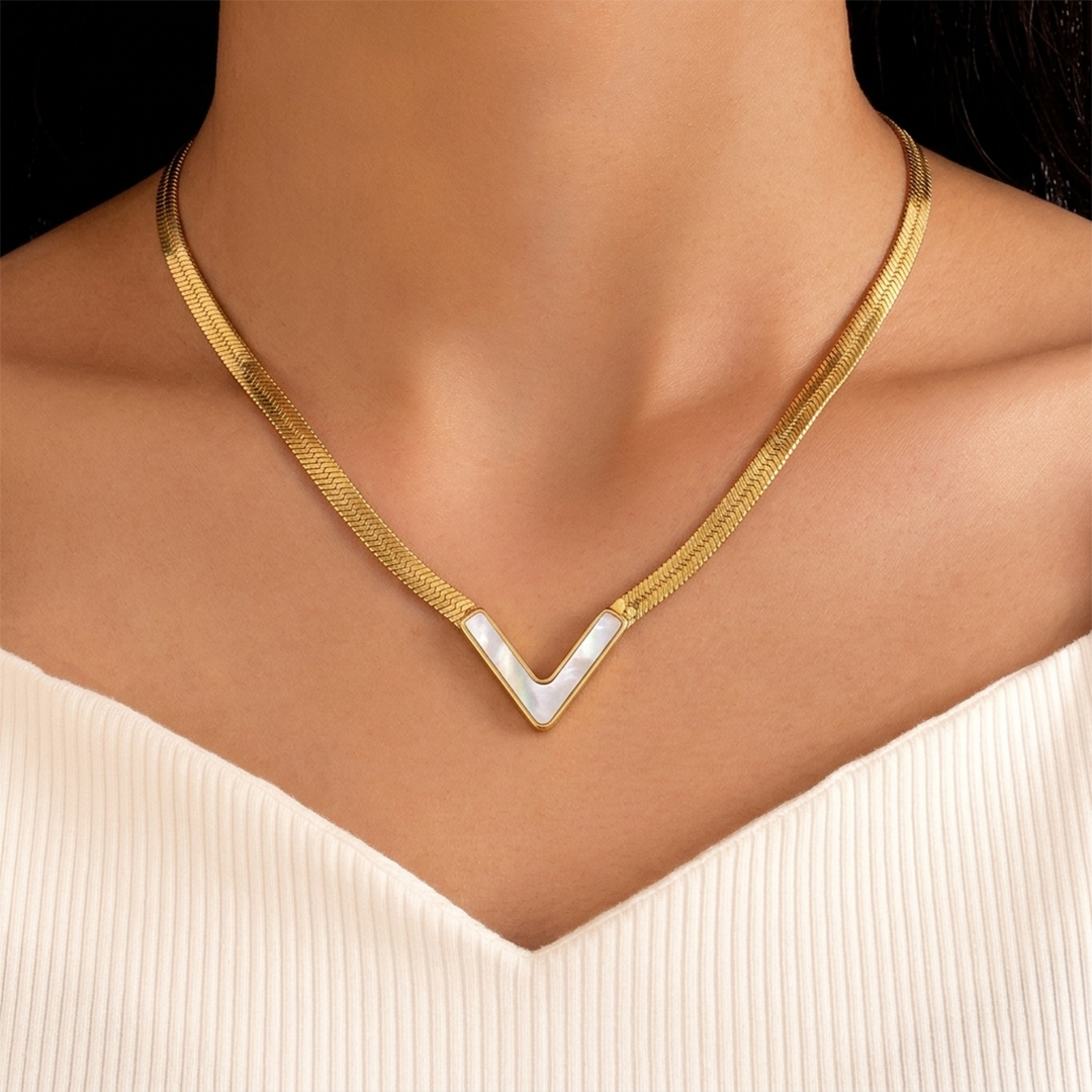 Gold Chevron V-chain