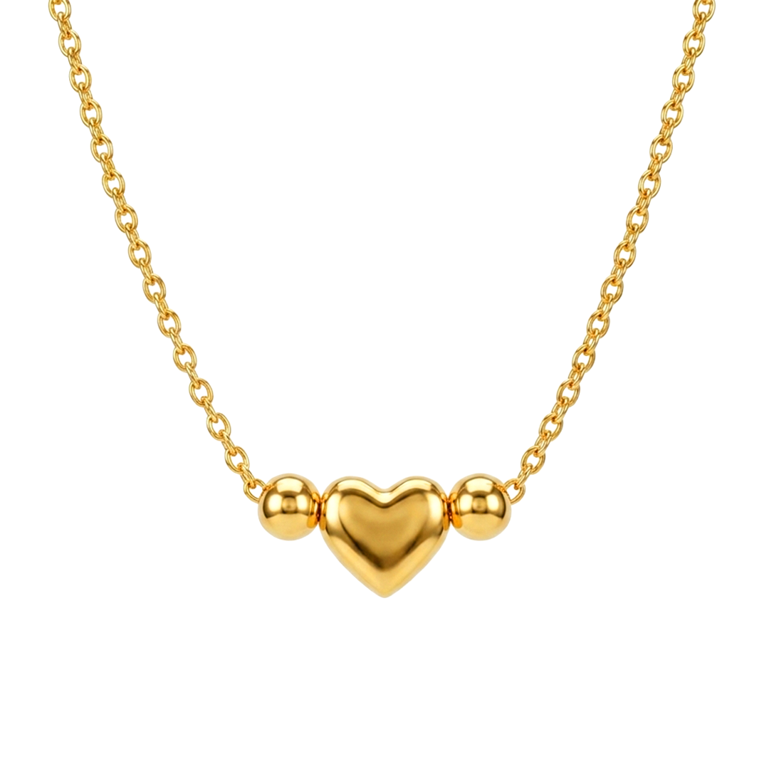 Beaded Heart Link