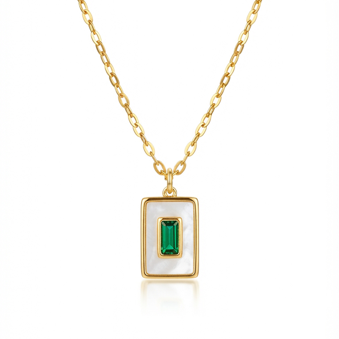 Emerald Green Zircone Necklace