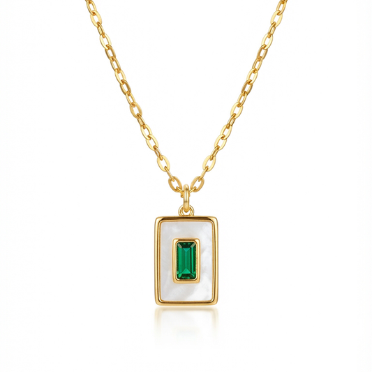 Emerald Green Zircone Necklace