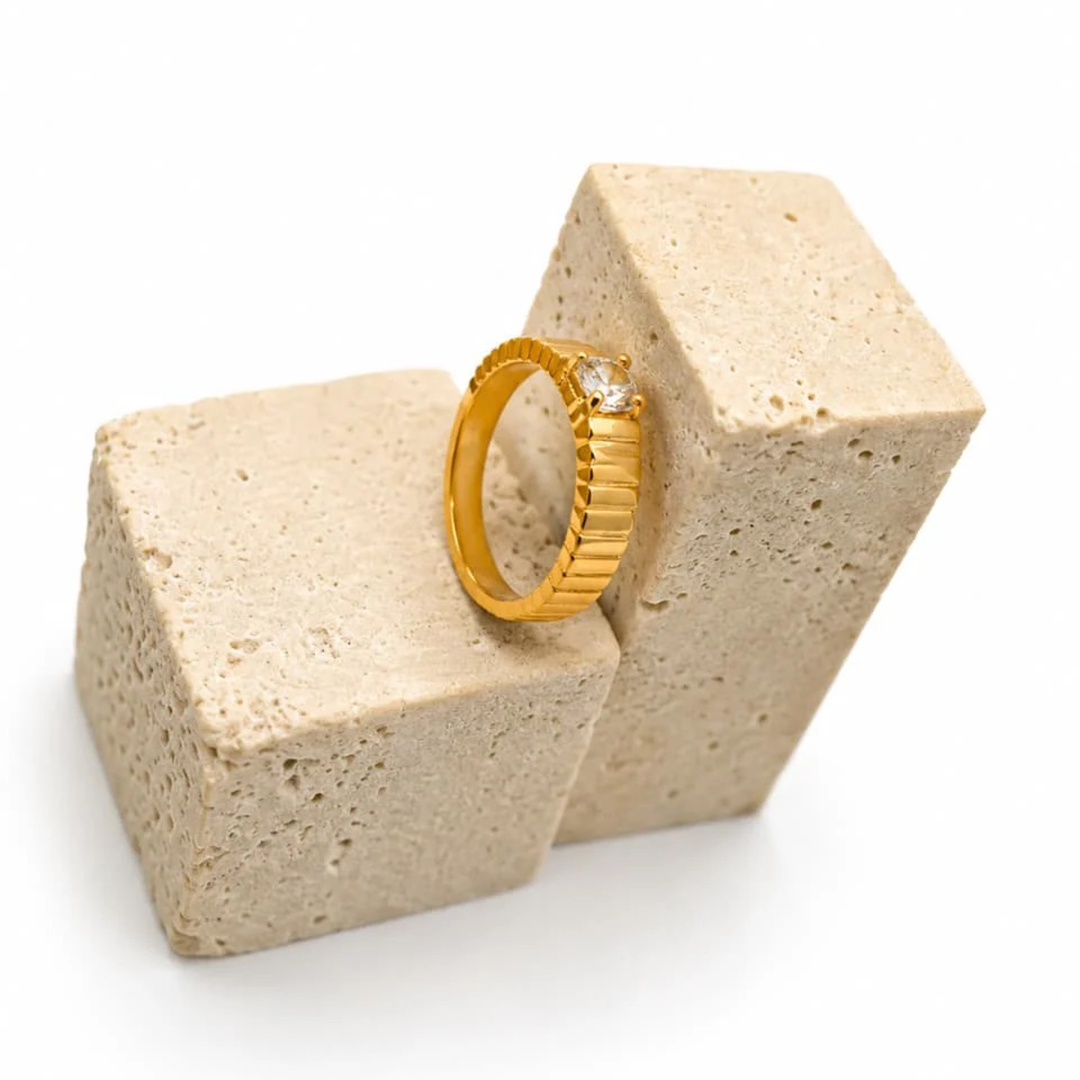 Single Zircone Ring