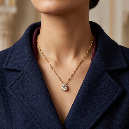 Triangle Zircone Necklace