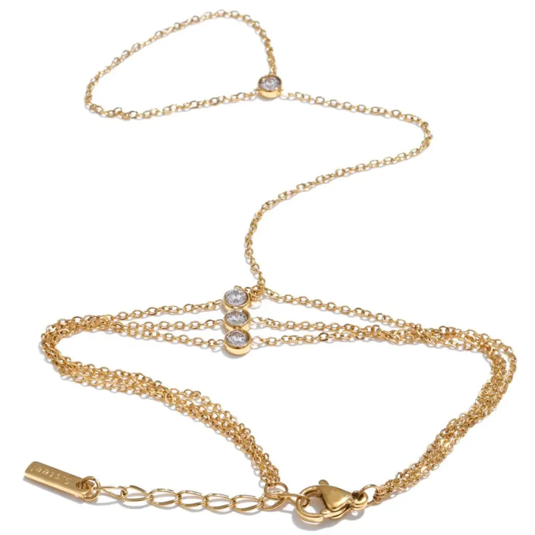 Trio Zircon Handchain