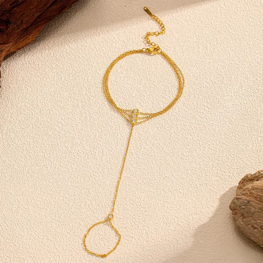 Trio Zircon Handchain