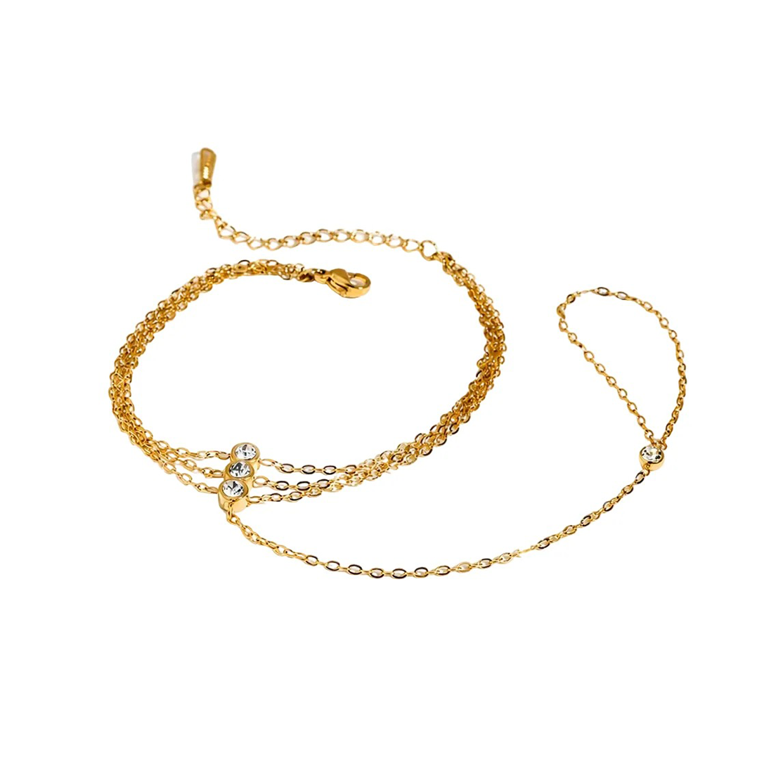 Trio Zircon Handchain